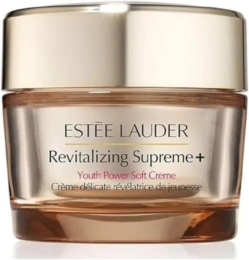 Estée Lauder Revitalizing Supreme+ Youth Power Cream Moisturizer with Hyaluronic Acid & Peptides, Anti Aging, 0.5 Ounce